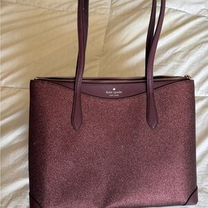 Kate Spade Burgundy Tote Bag